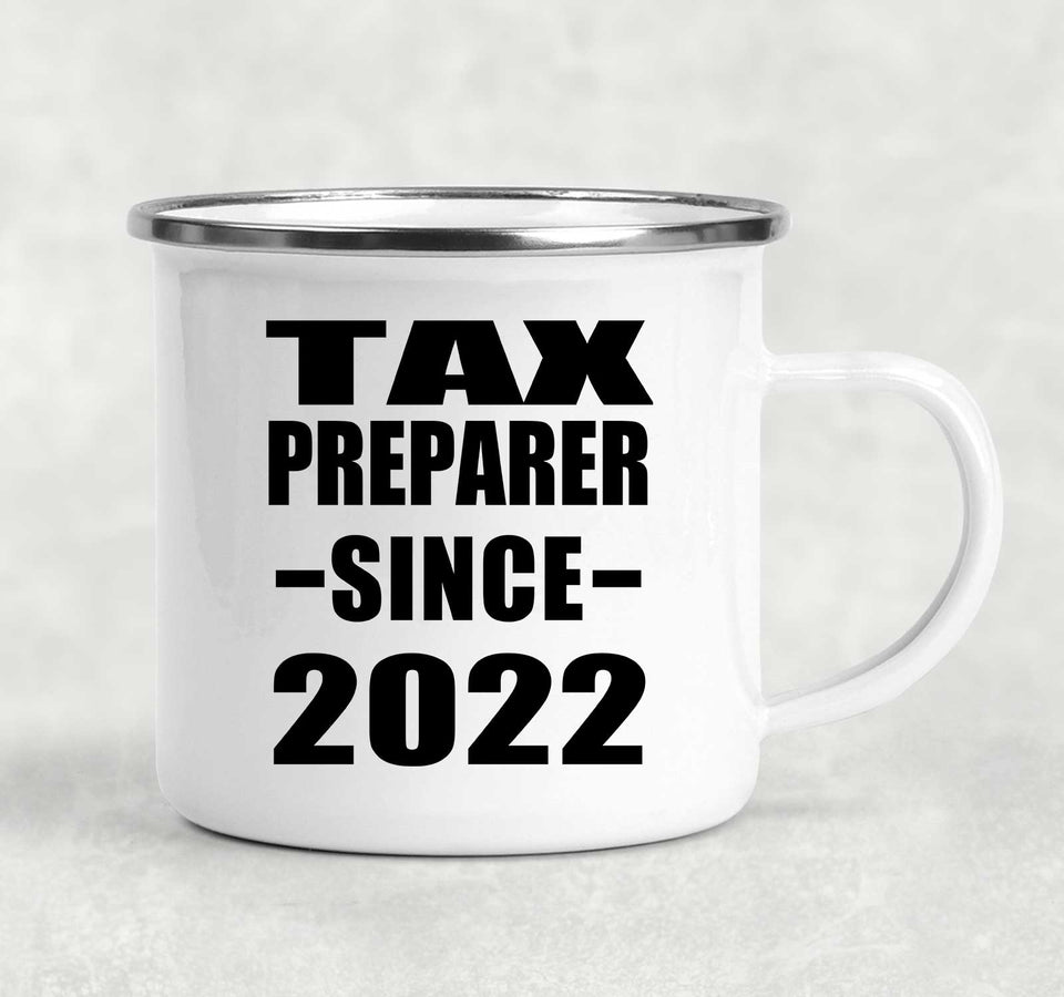 Tax Preparer Since 2022 - 12oz Camping Mug