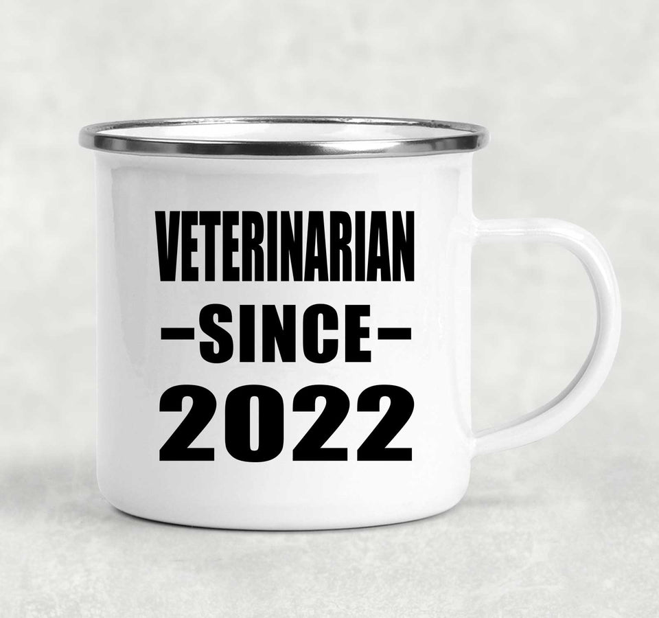 Veterinarian Since 2022 - 12oz Camping Mug