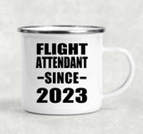 Flight Attendant Since 2023 - 12oz Camping Mug