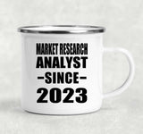 Market Research Analyst Since 2023 - 12oz Camping Mug
