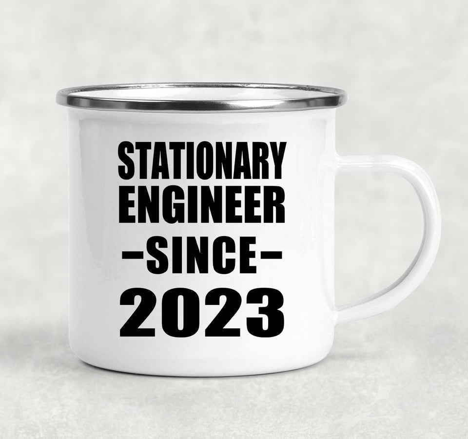 Stationary Engineer Since 2023 - 12oz Camping Mug