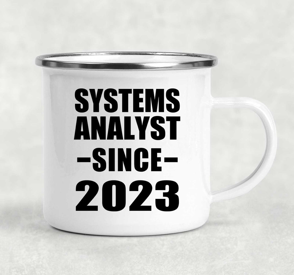 Systems Analyst Since 2023 - 12oz Camping Mug