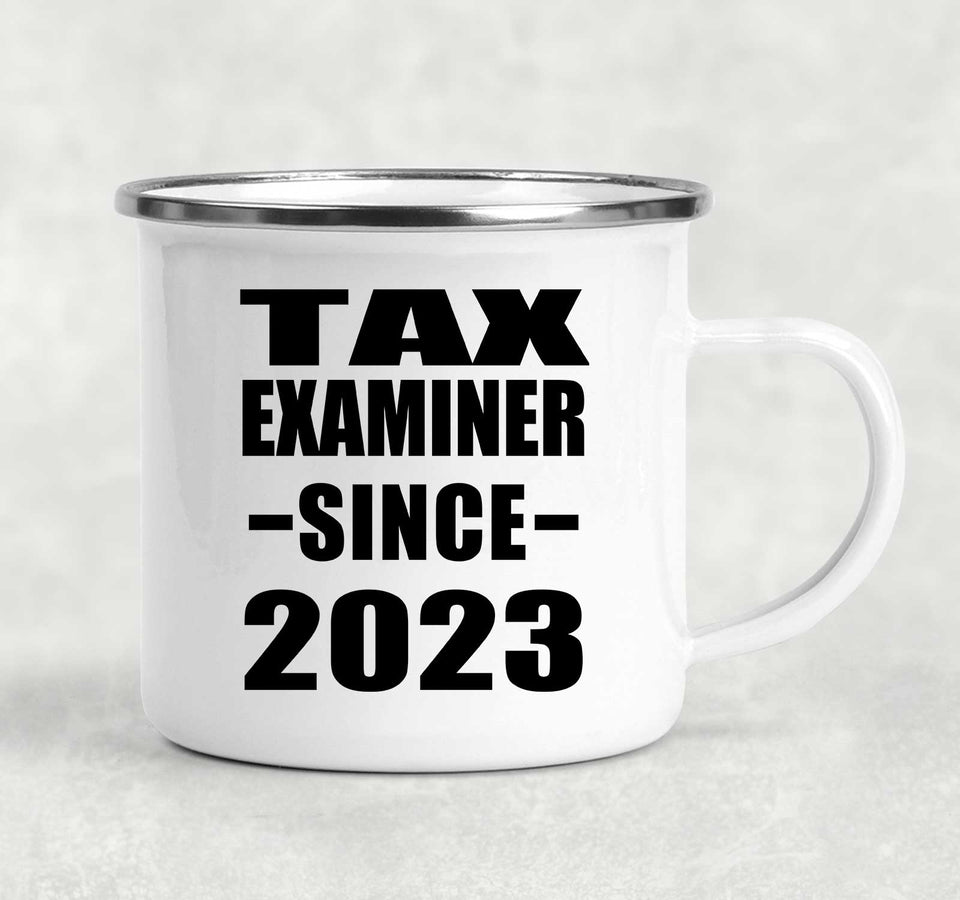 Tax Examiner Since 2023 - 12oz Camping Mug