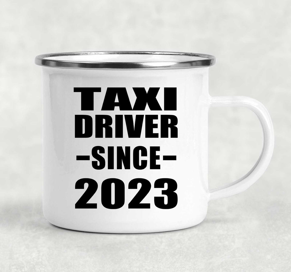Taxi Driver Since 2023 - 12oz Camping Mug