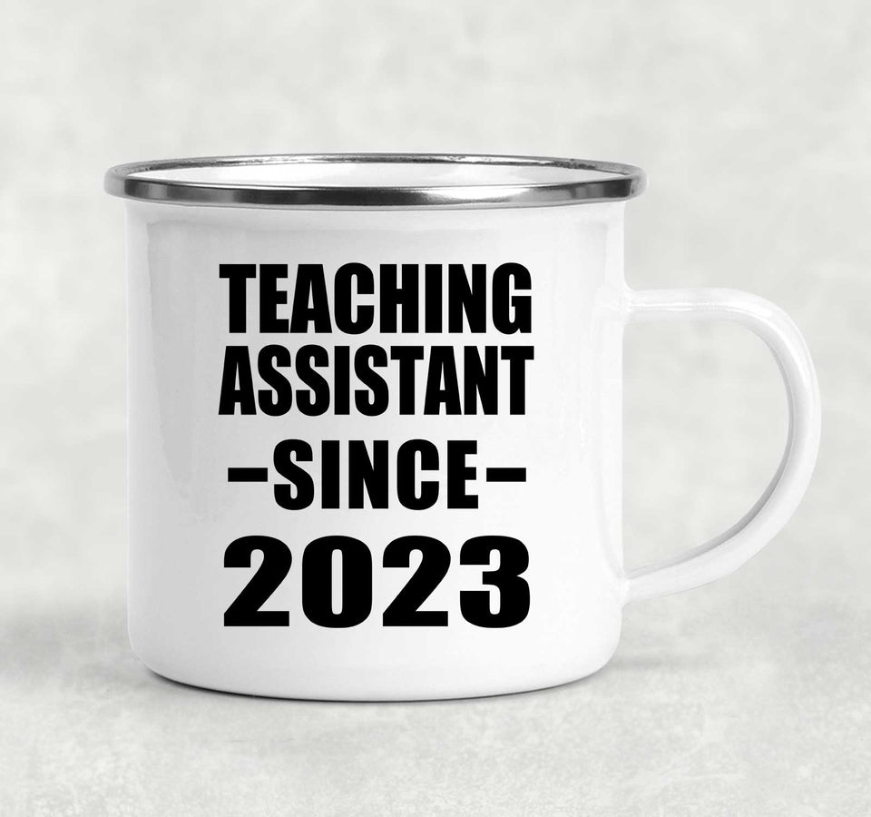 Teaching Assistant Since 2023 - 12oz Camping Mug
