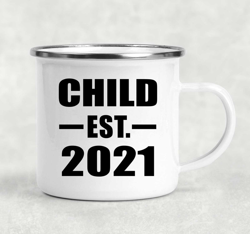 Child Established EST. 2021 - 12oz Camping Mug