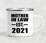 Mother In Law Established EST. 2021 - 12oz Camping Mug