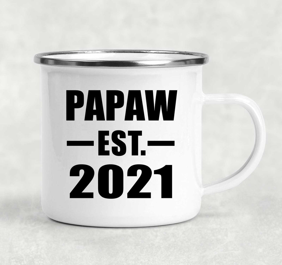Papaw Established EST. 2021 - 12oz Camping Mug