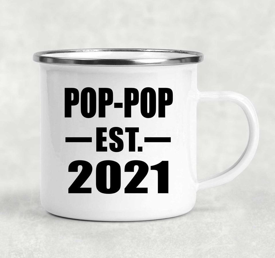 Pop-Pop Established EST. 2021 - 12oz Camping Mug