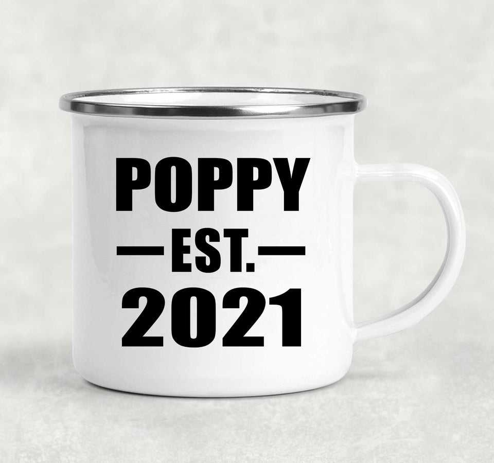 Poppy Established EST. 2021 - 12oz Camping Mug