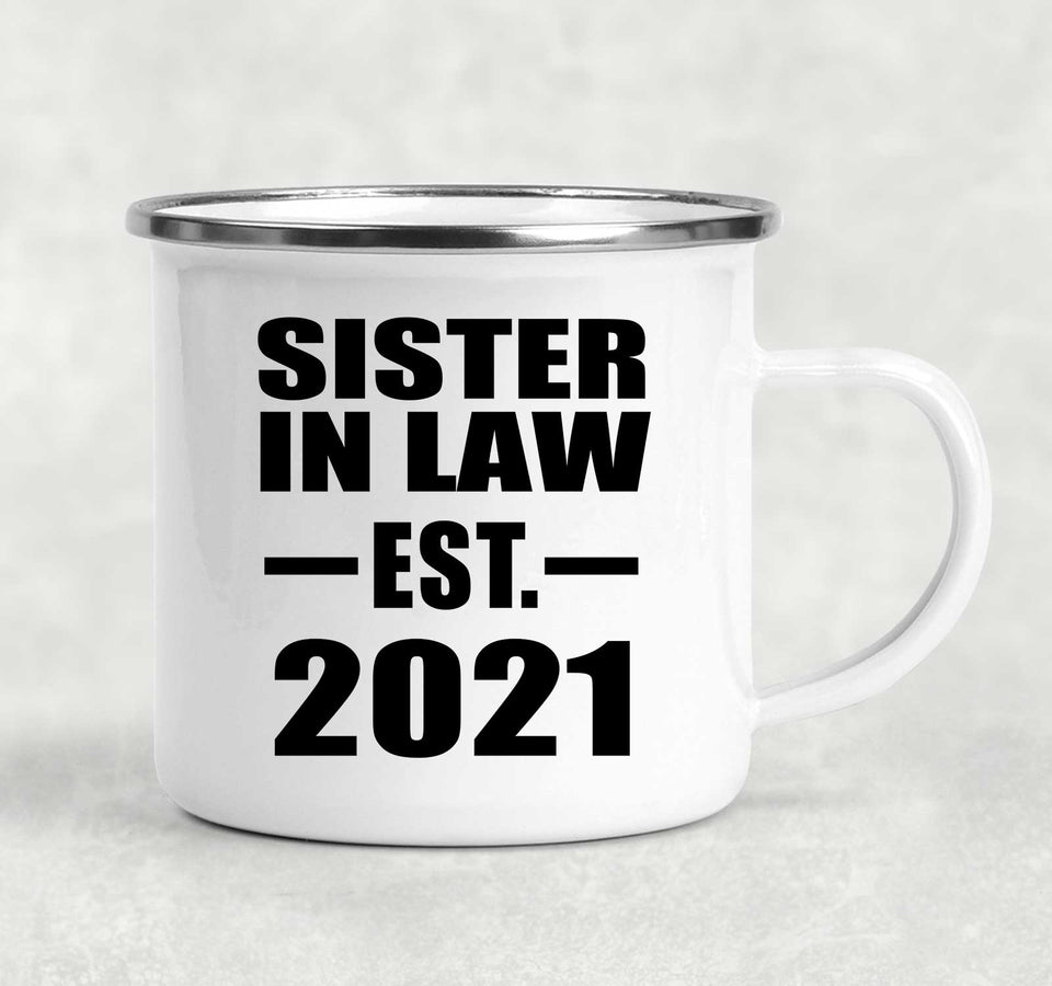 Sister In Law Established EST. 2021 - 12oz Camping Mug