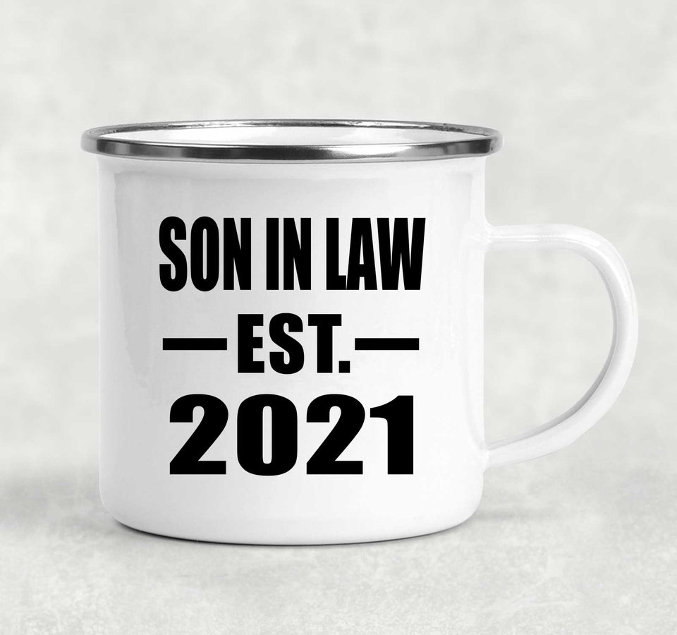 Son In Law Established EST. 2021 - 12oz Camping Mug