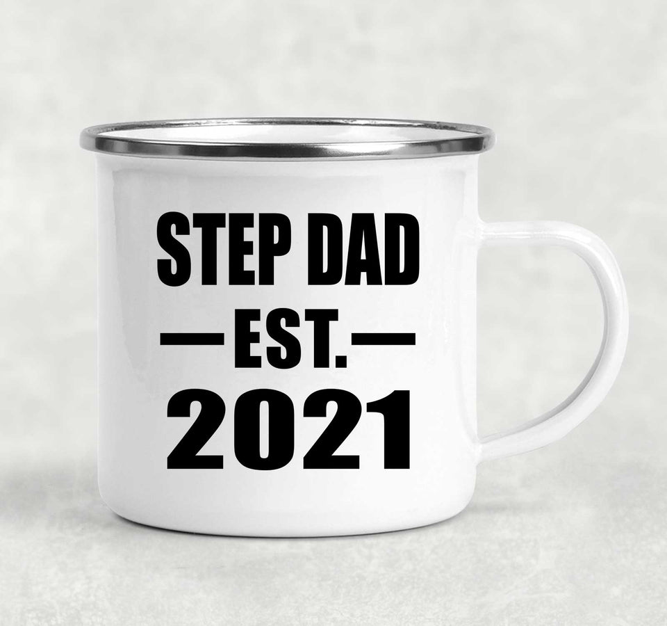 Step Dad Established EST. 2021 - 12oz Camping Mug