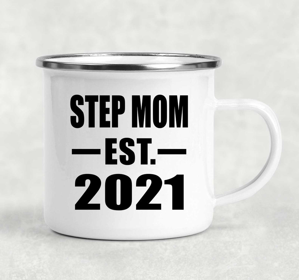Step Mom Established EST. 2021 - 12oz Camping Mug