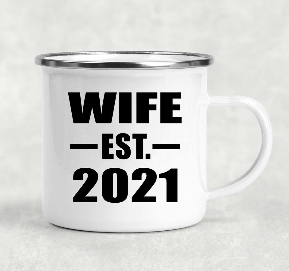 Wife Established EST. 2021 - 12oz Camping Mug
