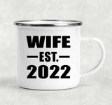 Wife Established EST. 2022 - 12oz Camping Mug