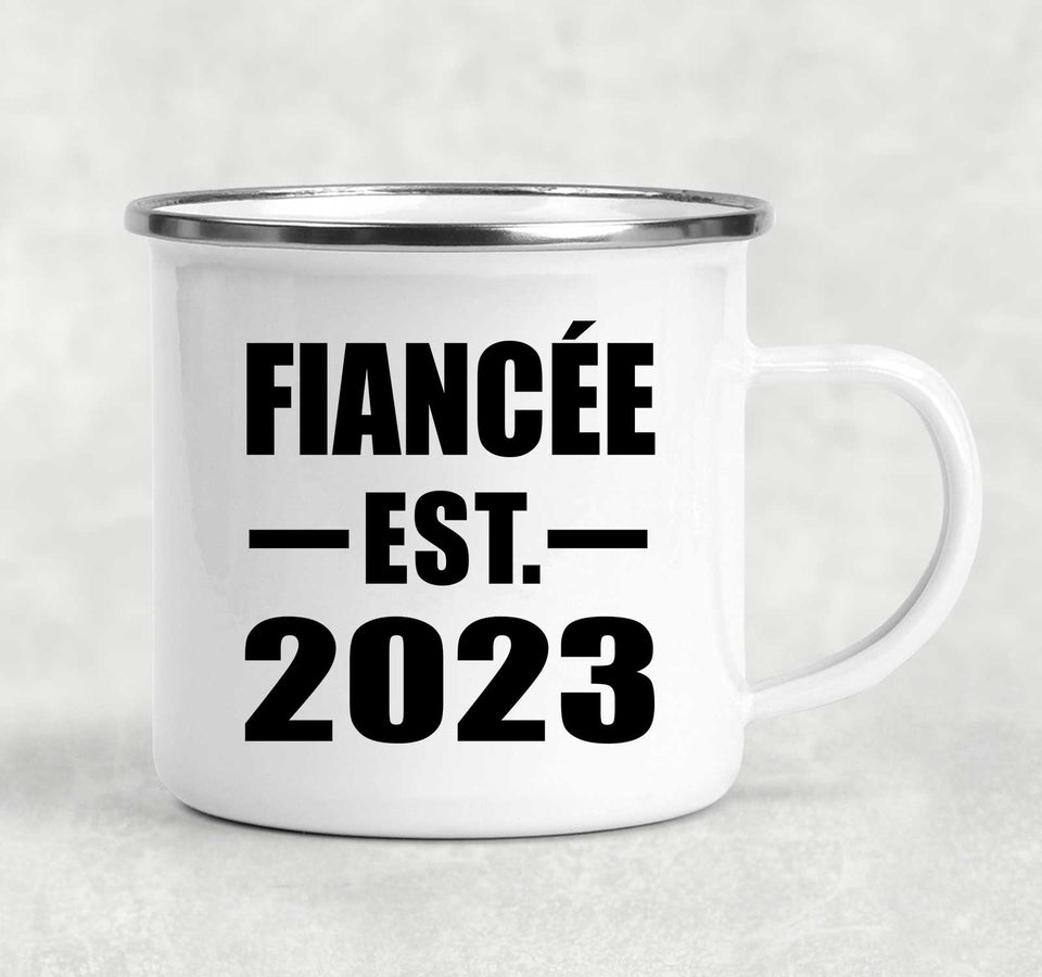 Fiancee Established EST. 2023 - 12oz Camping Mug