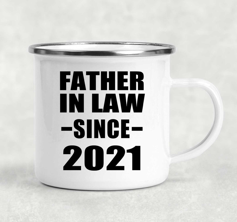 Father In Law Since 2021 - 12oz Camping Mug