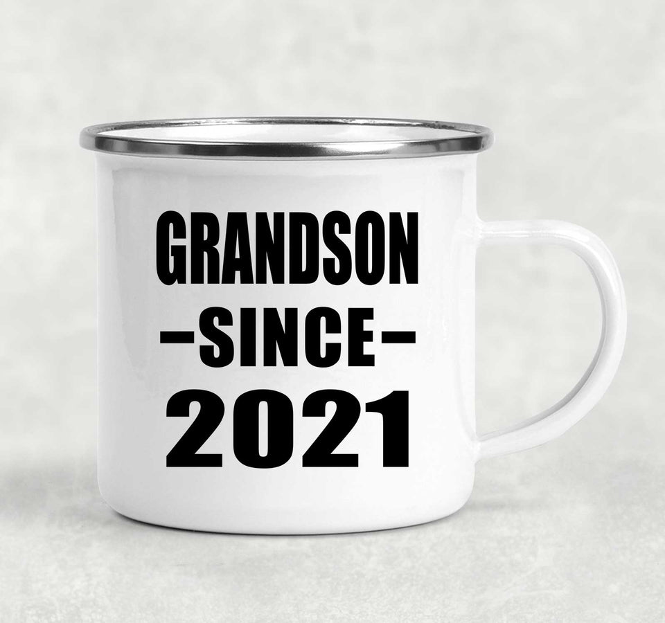 Grandson Since 2021 - 12oz Camping Mug