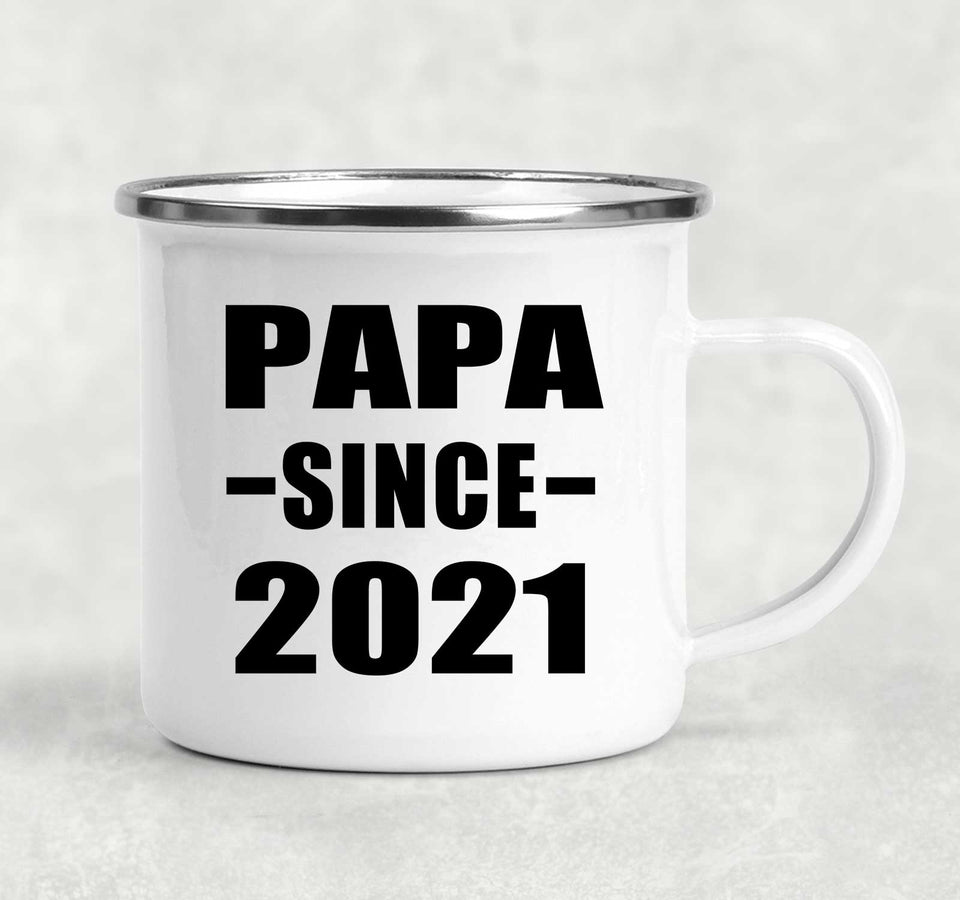 Papa Since 2021 - 12oz Camping Mug