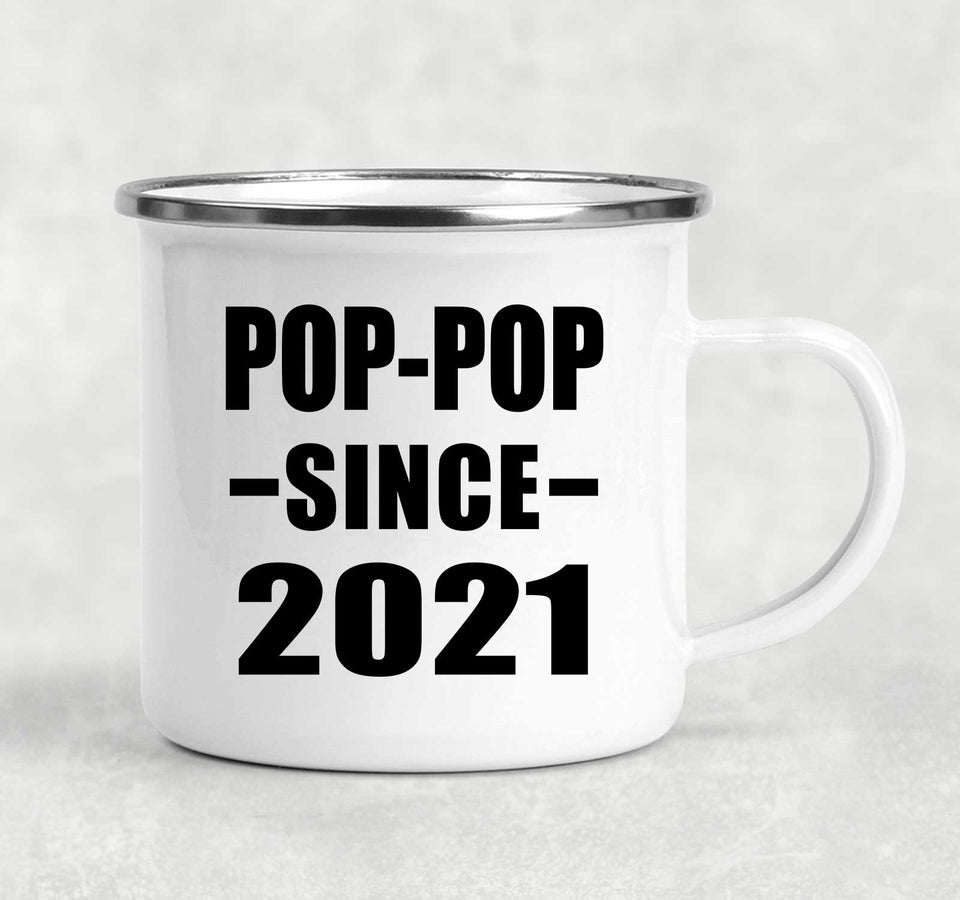 Pop-Pop Since 2021 - 12oz Camping Mug