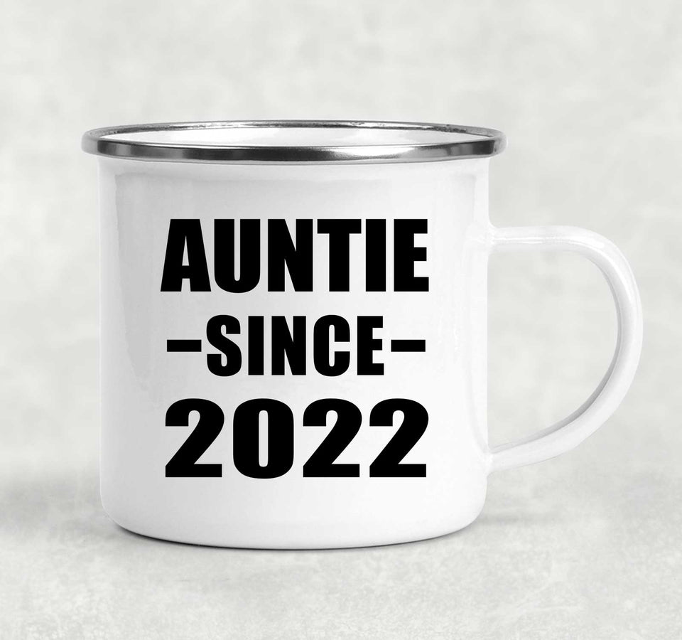 Auntie Since 2022 - 12oz Camping Mug
