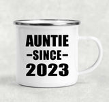 Auntie Since 2023 - 12oz Camping Mug