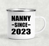 Nanny Since 2023 - 12oz Camping Mug