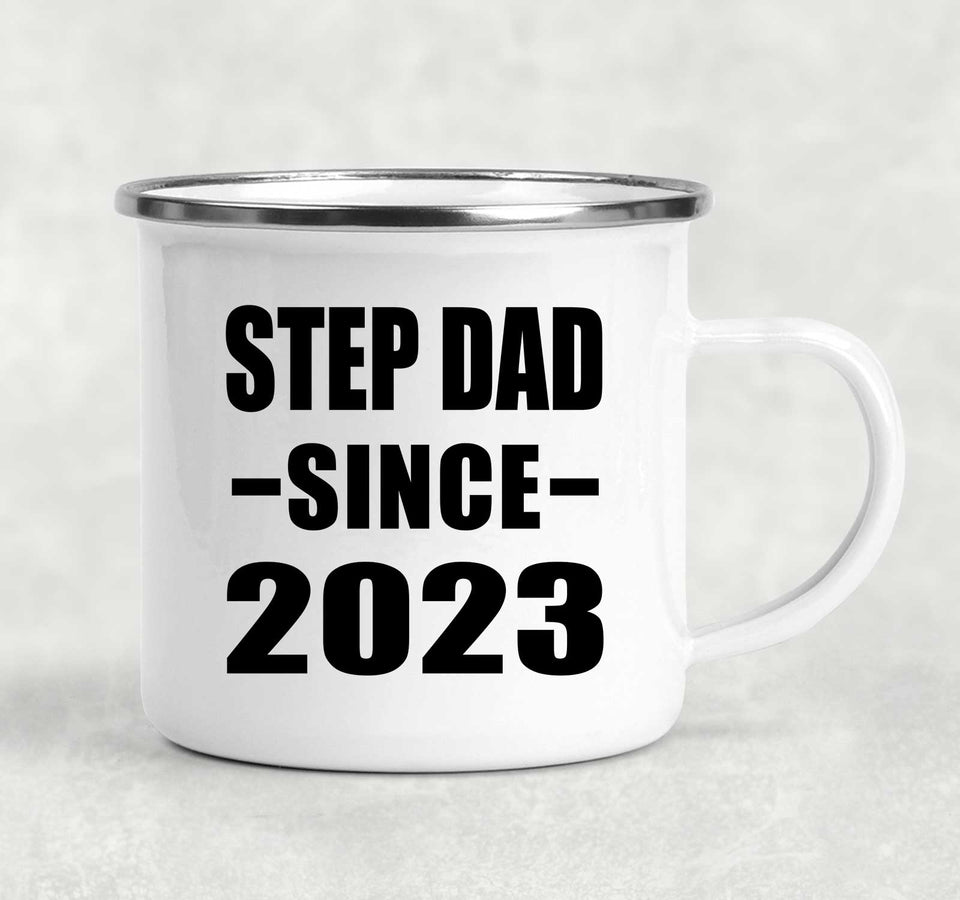 Step Dad Since 2023 - 12oz Camping Mug