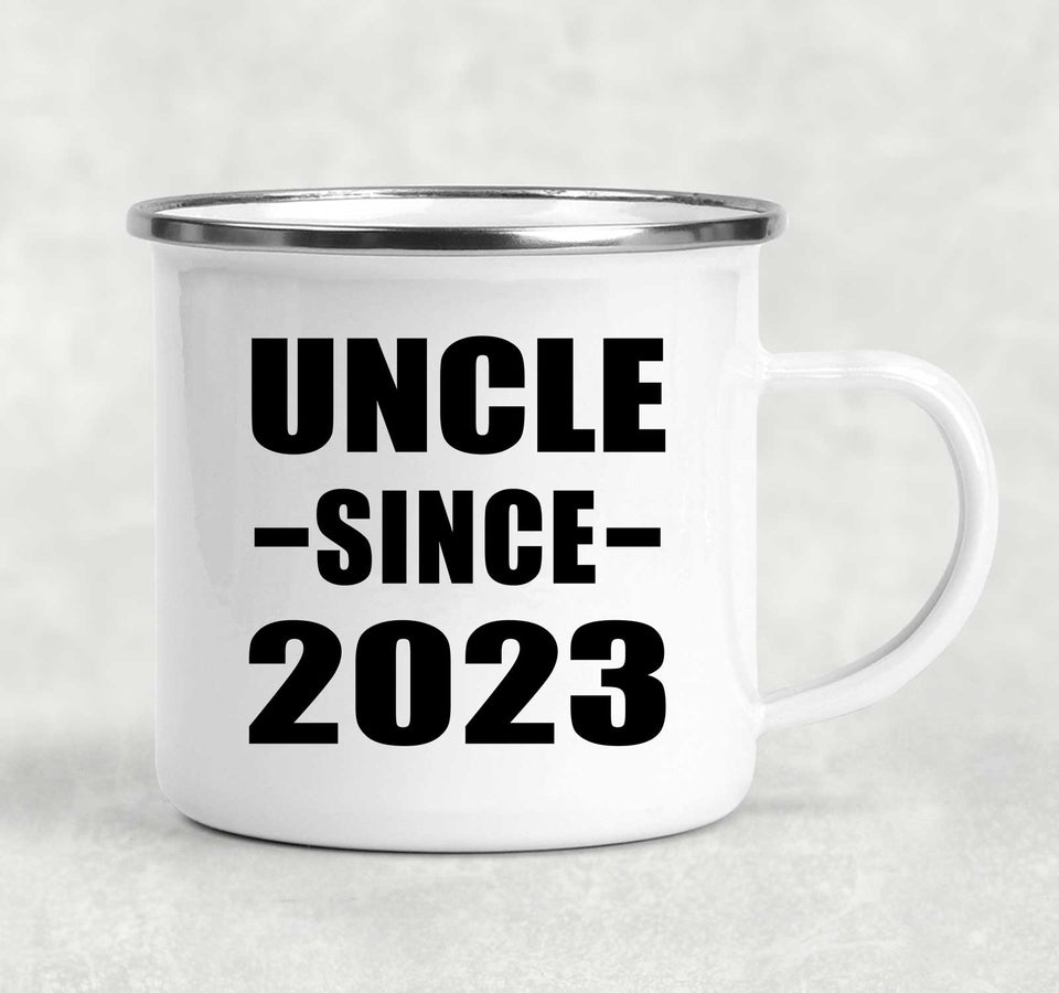 Uncle Since 2023 - 12oz Camping Mug