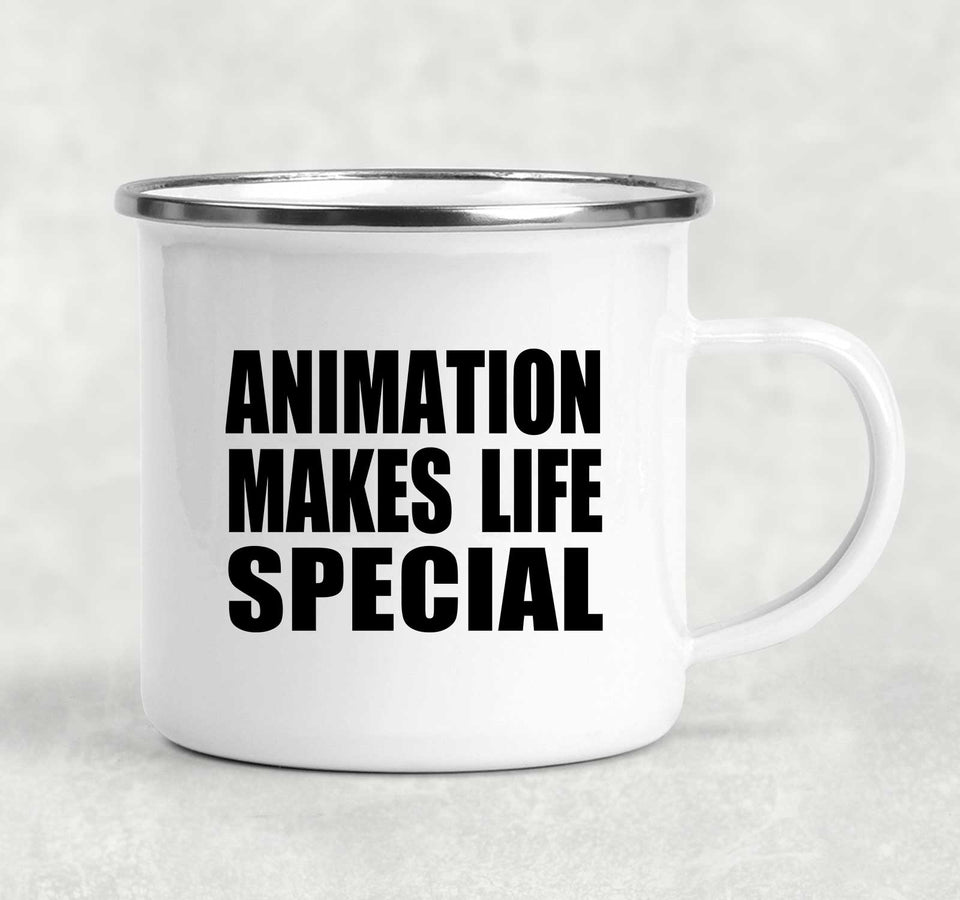 Animation Makes Life Special - 12oz Camping Mug