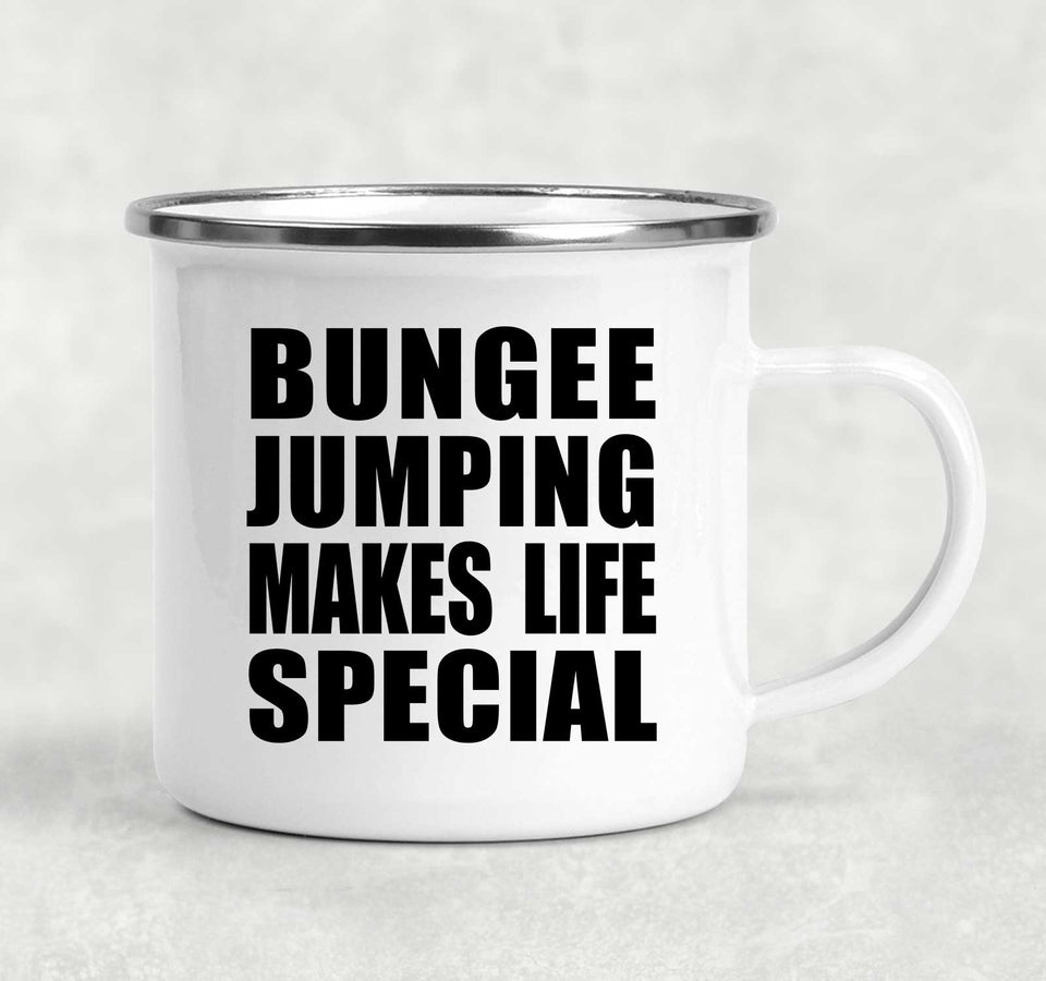 Bungee Jumping Makes Life Special - 12oz Camping Mug