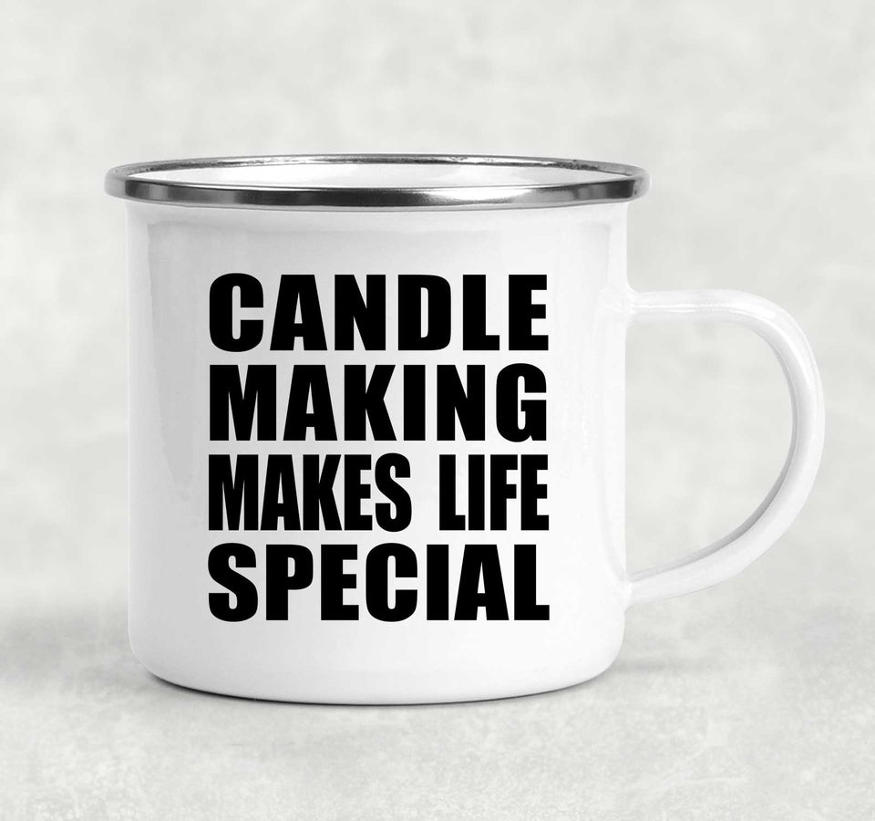 Candle Making Makes Life Special - 12oz Camping Mug