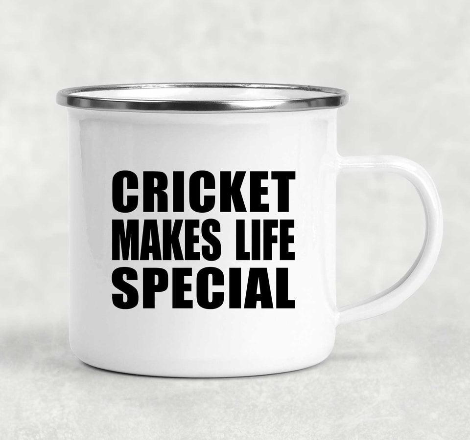 Cricket Makes Life Special - 12oz Camping Mug