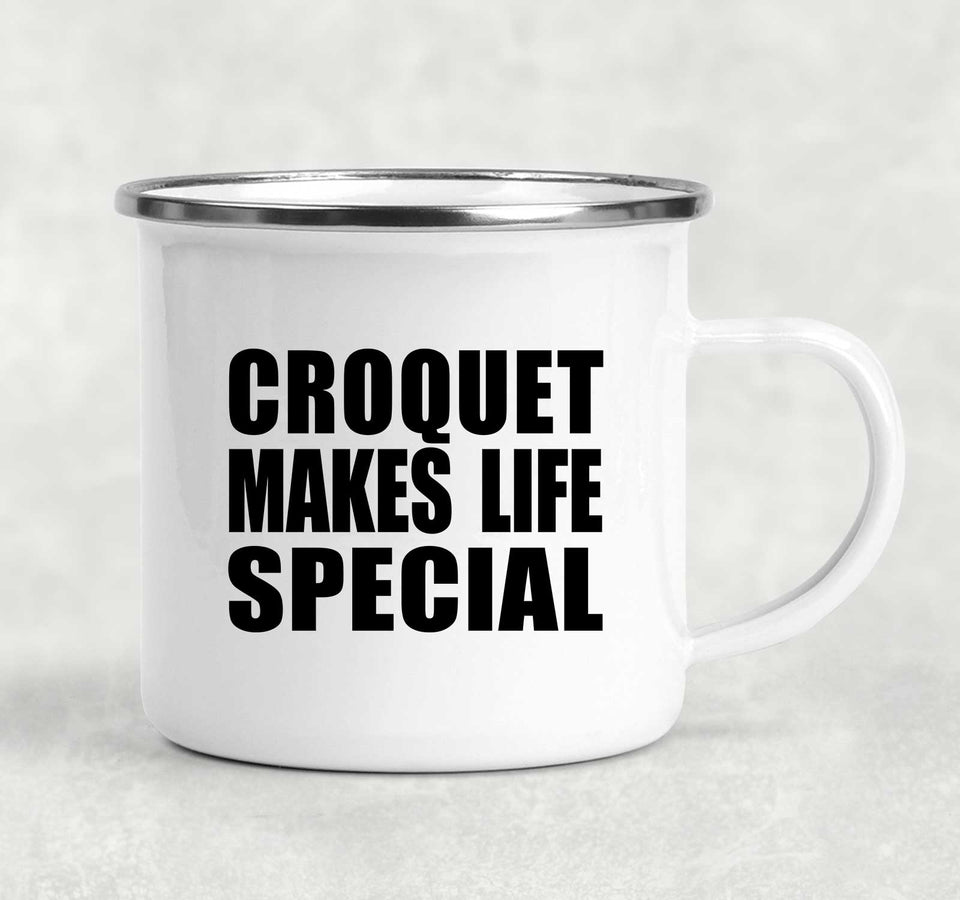 Croquet Makes Life Special - 12oz Camping Mug