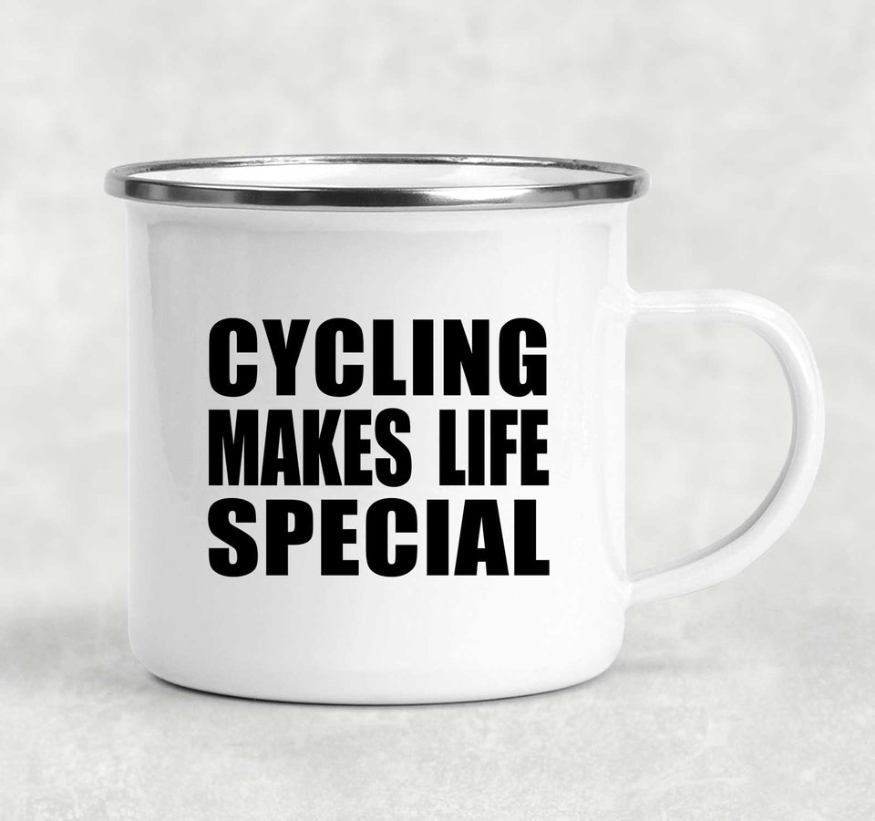 Cycling Makes Life Special - 12oz Camping Mug