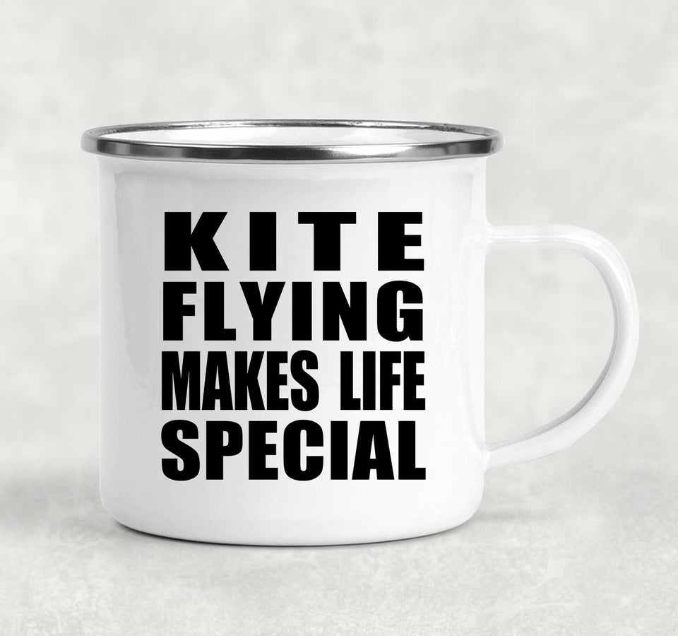 Kite Flying Makes Life Special - 12oz Camping Mug