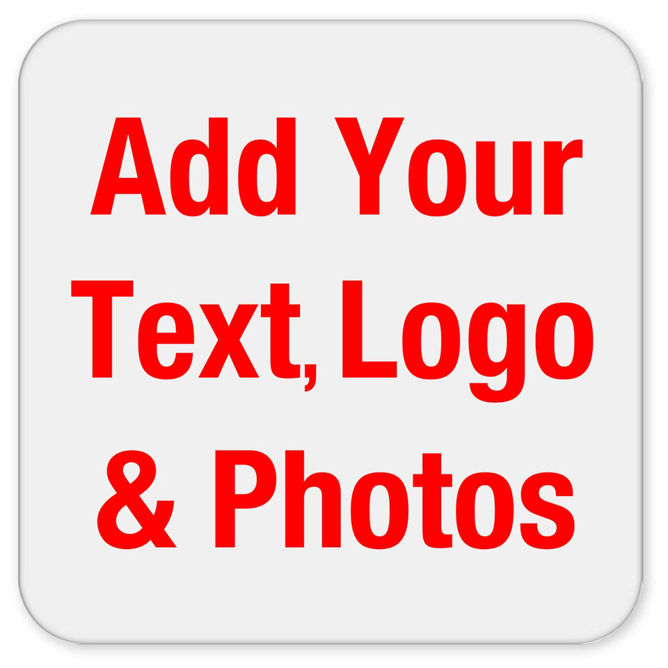 Personalized Custom Gift, Add Photo Logo Text Picture - Drink Coaster