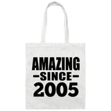 19th Birthday Amazing Since 2005 - Tote Bag White