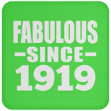 105th Birthday Fabulous Since 1919 - Drink Coaster