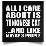 All I Care About Is Tonkinese Cat - Poster Square