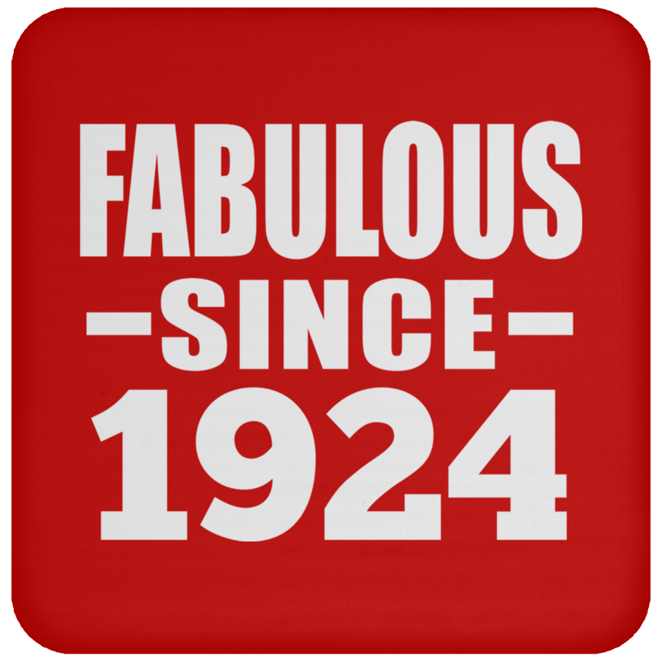 100th Birthday Fabulous Since 1924 - Drink Coaster