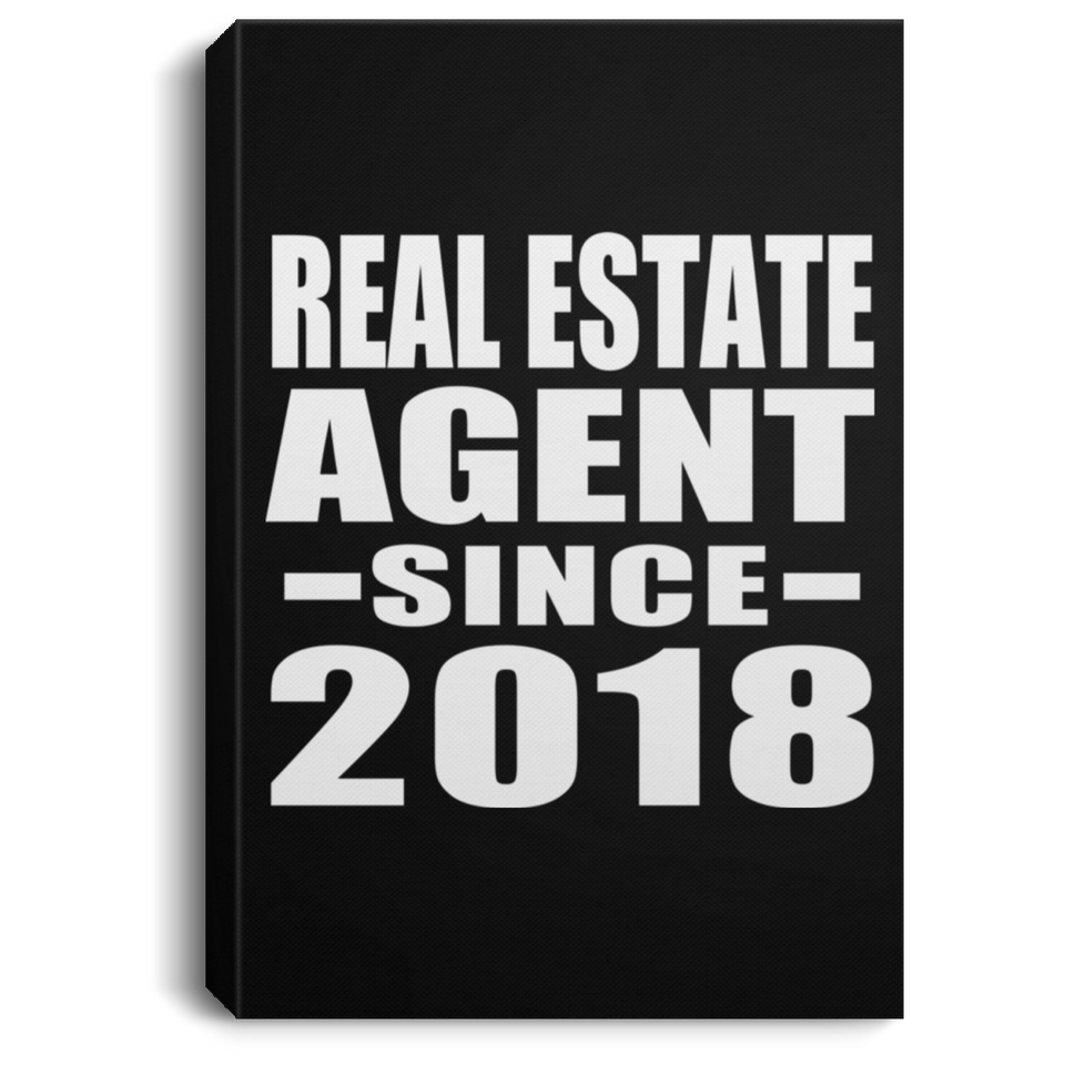 Real Estate Agent Since 2018 - Canvas Portrait