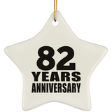 82nd Anniversary 82 Years - Star Ornament