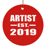 Artist Established EST. 2019 - Circle Ornament