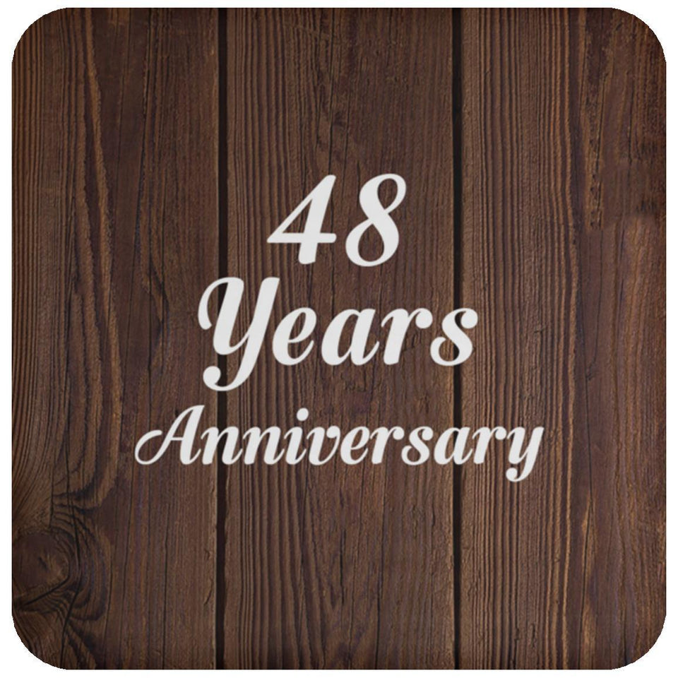 48th Anniversary 48 Years Anniversary - Drink Coaster D