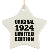 100th Birthday Original 1924 Limited Edition - Star Ornament