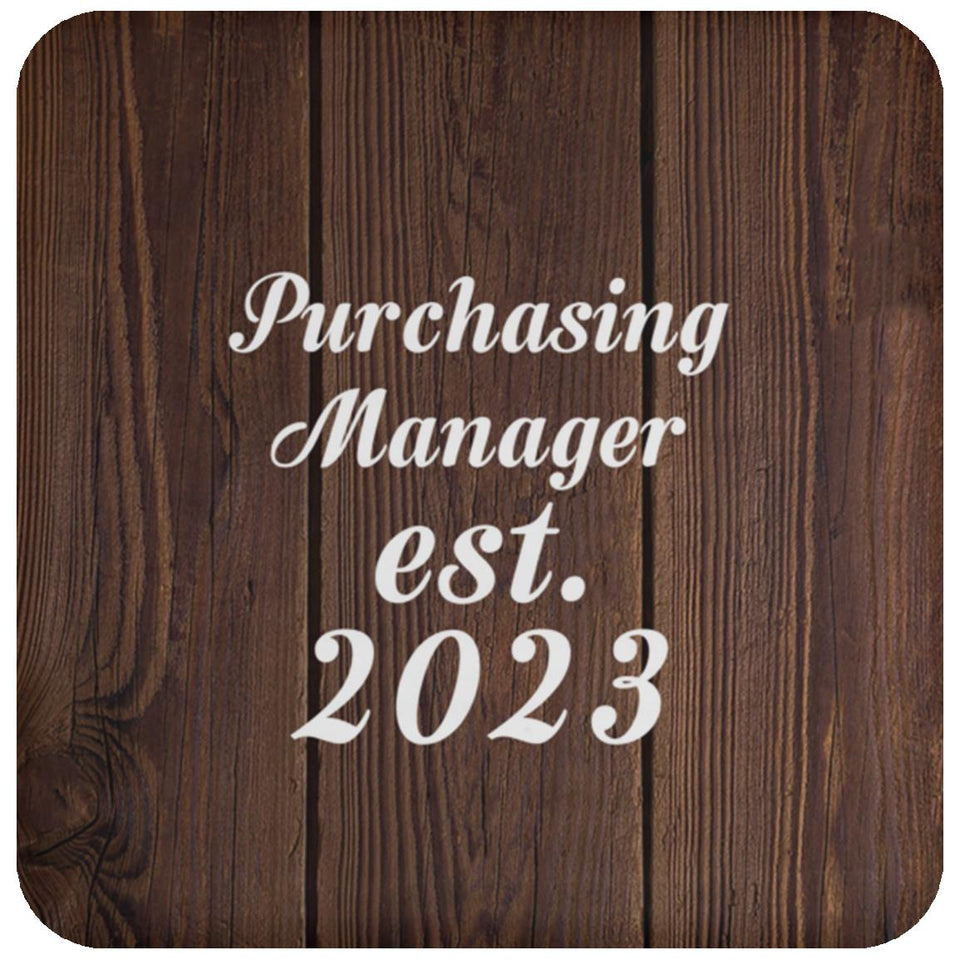 Purchasing Manager Established Est. 2023 - Drink Coaster D