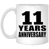 11th Anniversary 11 Years - 11 Oz Coffee Mug