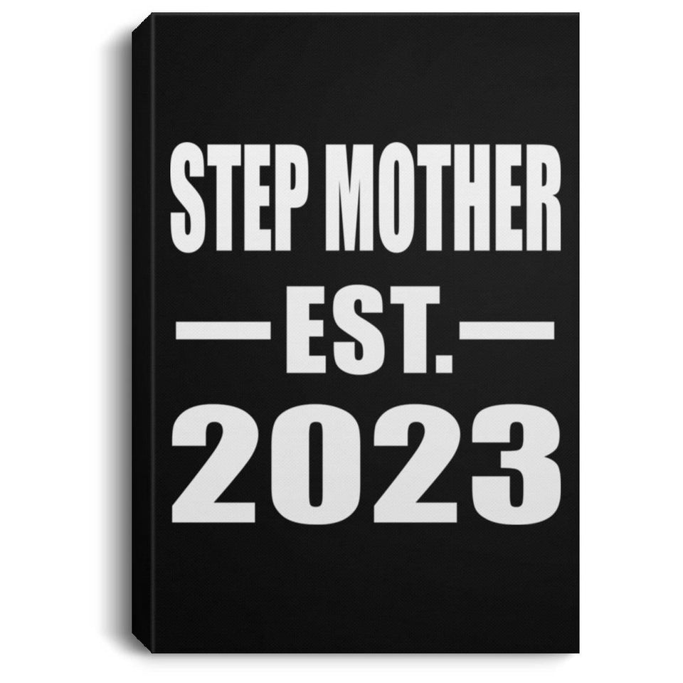 Step Mother Established EST. 2023 - Canvas Portrait